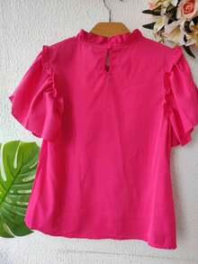 Women Blouses - Hot Pink - View 3