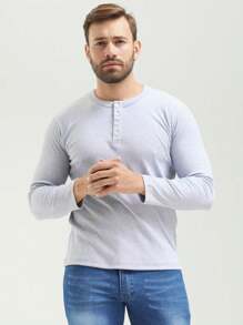 Men T-Shirts - 灰色 - 查看 4
