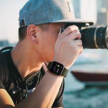 3pcs Elastic Woven Fabric Smart Watch Band Compatible With Apple Watch Series 1-9 & Se - Olive green+grey+black - View 7