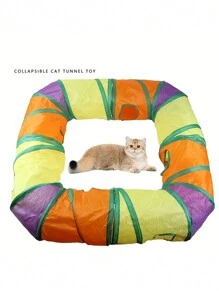 1個貓玩具貓帳篷,多種組合寵物玩具 - 彩色 - 查看 1