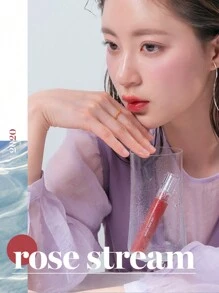 Rom&nd 闪亮保湿唇彩 08 玫瑰溪流，色彩鲜艳，不粘腻，高光泽，打造亮泽妆效，持久保湿，提升唇色，打造自然妆感，日常唇彩，韩国化妆品，礼盒装 - 亮澤 08 玫瑰流 - 查看 7