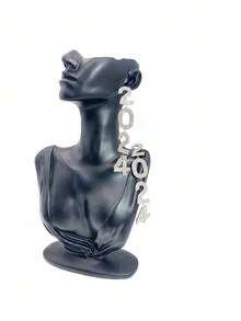 2024年新滿水鑽耳環女士新年耳環