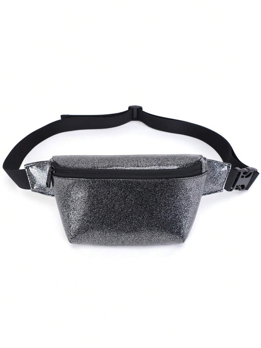 Tinyat Fanny Pack dành cho Nữ Túi đeo chéo trong suốt Màu đen Túi thắt lưng chống nước PVC trong suốt chống nước - màu đen - Xem 1