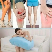 1 Almohada Inflable Para Piernas Para Alivio De La Hinchazón, Cojín Terapéutico Para Dormir Para Piernas Y Pies, Descanso De Piernas Plegable Y Portátil - Azul - Ver 3