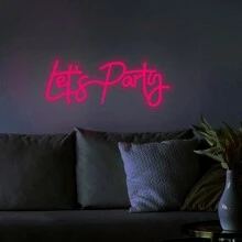 Let's Party Rosa Rojo Luz De Neón - Rosa Fucsia - Ver 8