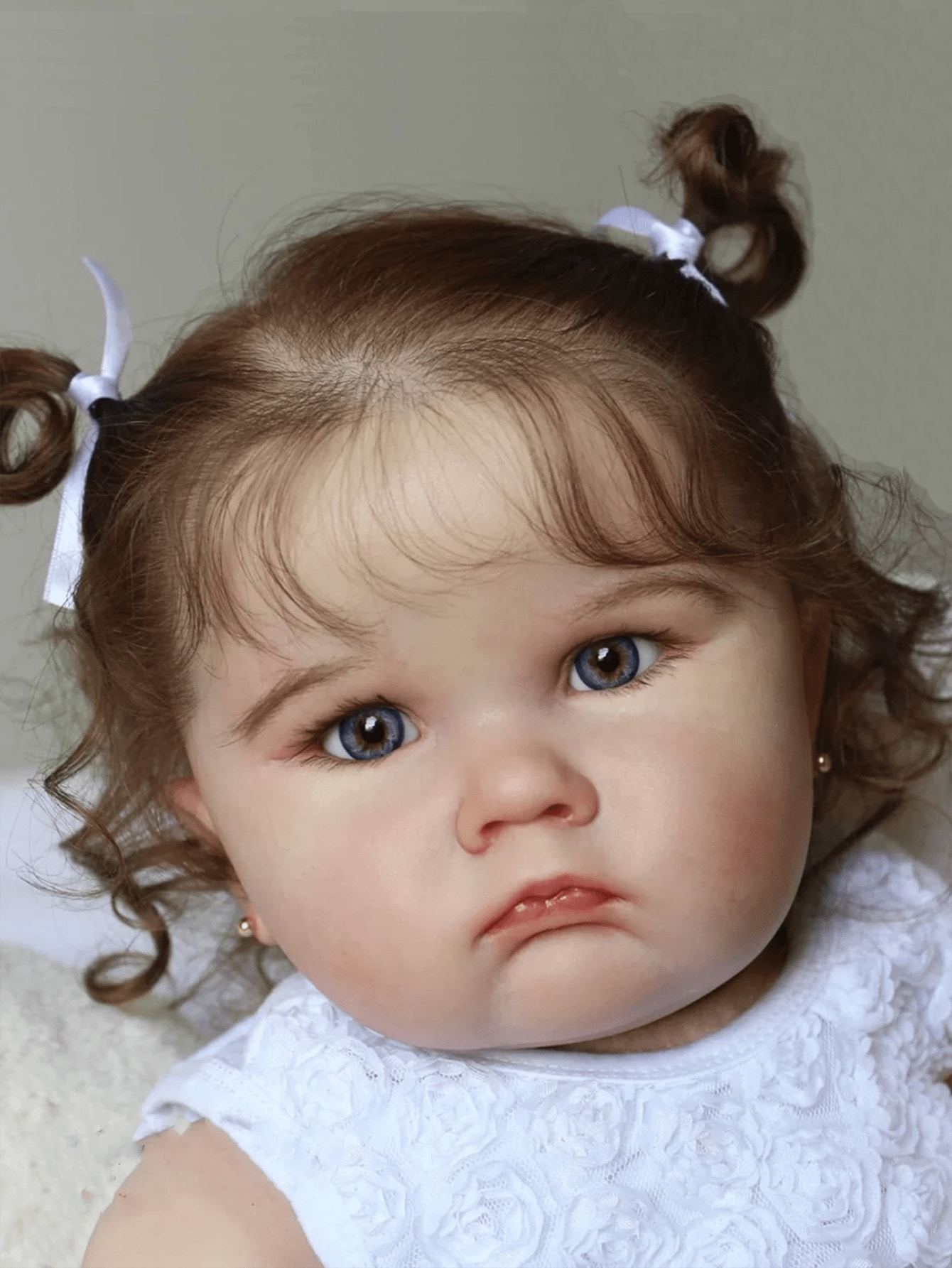 60cm 24inch Realistic Soft Silicone Reborn Baby Fat Big Doll with 3DPaint Skin And Vascular