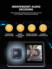 1.8-Inch Screen Multi-function Portable MP4 Player, Support TF Card Expansion, Picture Browsing, FM Radio Function, Recording Function, External Playback Function - Black - View 4