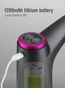 Automatic Water Dispenser Electric Water Pump Button Controls Usb Charging Kitchen Office Outdoor Water Dispenser Wine Extractor - 白色 - 查看 2