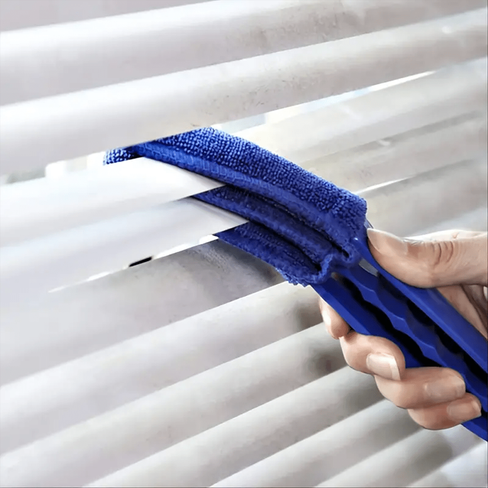 A Set Of 2pcs Washable Ultrafine Fiber Window Cleaning Brushes, For