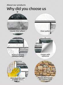 4 件/套大理石牆貼,30*30 公分灰黑色自黏 Pvc 可拆卸 Diy 裝飾紙,用於遮蓋刮痕和裂縫,復古簡約裝修,適合臥室、客廳、廚房裝飾