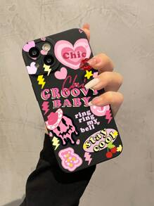 Cartoon Graphic Phone Case Compatible With iPhone 15/15Pro/15Plus/15Promax - Multicolor - View 1