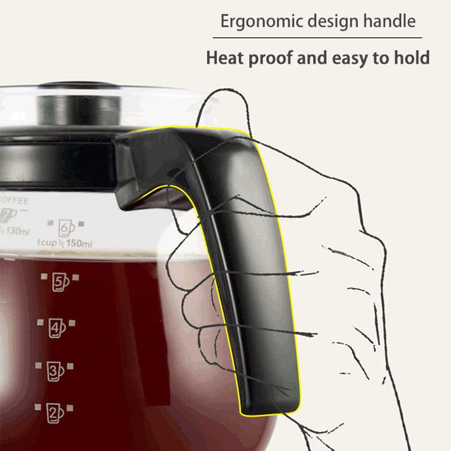 1PC CAFEDE KONA coffee pot home glass pot, drip pot, teapot, hand rail