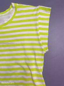 Women Tops - Màu xanh chanh - Xem 2