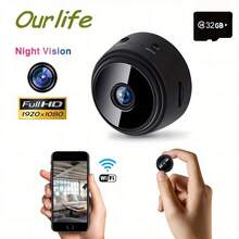 Wireless Wifi Network Surveillance Camera Small Sports Infrared High-Definition Night Vision Intelligent Monitoring - White - View 8