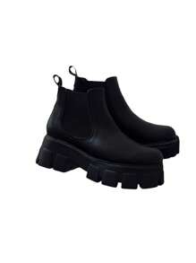 botines de piso - Negro - Ver 1