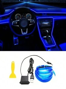 1pc Car Interior Ambient Light - Blue - View 11
