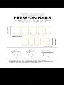 10pcs Aurora Style Seamless Handmade Wearable Nails, Ultra-thin, No-sanding, Crease-free Fake Nails