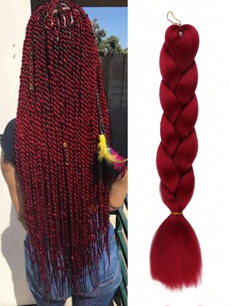 24Inch Extensions Hair Black Yellow White 900# Multicolour Colorful Fashion Braided Hair Pack Of 1 Jumb Braiding Hair For Women Synthetic Crochet Hair Woven Used  Daily Party Cosplay