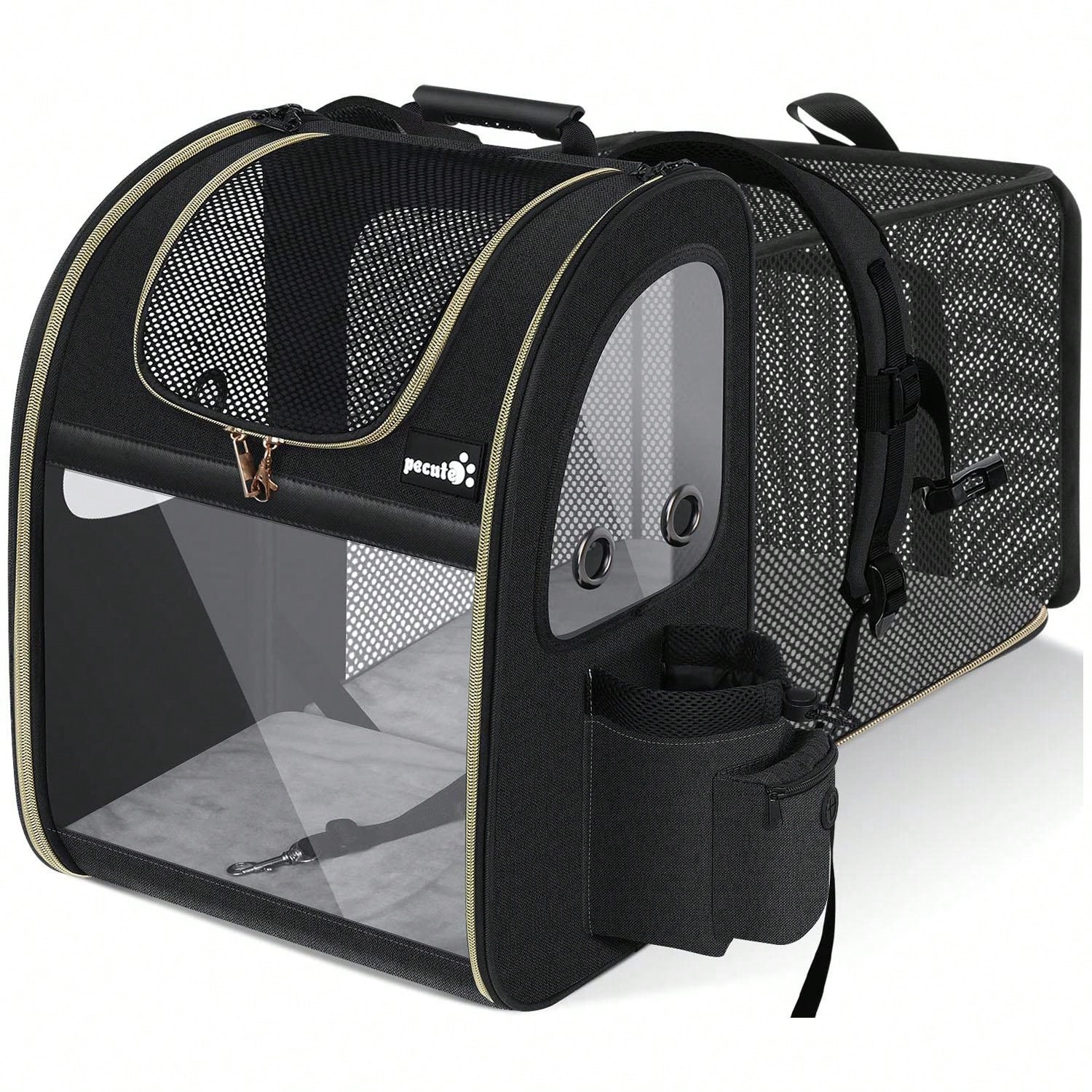 Pecute Pet Carrier Backpack, Expandable Cat Backpack Carrier with