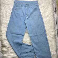 Men Jeans - 藍白色 - 查看 1