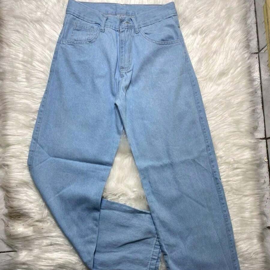 Men Jeans - 藍白色 - 查看 1