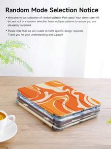 1 Pc/Set IPad Painted Case, Compatible With IPad Mini4/5/6, 10.2inch Cover, Built-In Pen Slot, Support Sleep-Wake Function, Random Color, Random Pattern, Can Not Be Specified - Multicolor - View 11