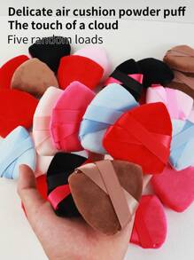 5pcs Loose Powder Puff For Quick Makeup, Soft And Suitable For Beginners, Students, And Working People, Convenient For Traveling (colors Random) - Multicolor - View 1