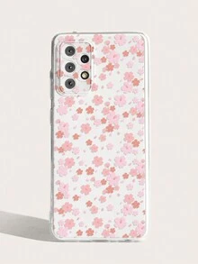 1pc Painted Floral Pattern Phone Case Compatible With IPhone/Samsung Phones - Multicolor - View 4
