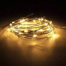 MEET Y STORE Fio Luz Fada Led Cordão Natal Árvore de Natal Decoração Cobre Fita - Amarelo - Visão 2