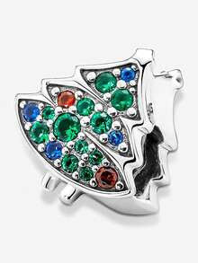 100% 925純銀珠寶diy珠子適合原裝鍋手鍊1:1模型,適合女性製作珠寶聖誕樹修飾吊墜,適合在情人節和聖誕節送給那些你喜歡的人