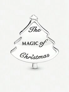 100% 925純銀珠寶diy珠子適合原裝鍋手鍊1:1模型,適合女性製作珠寶聖誕樹修飾吊墜,適合在情人節和聖誕節送給那些你喜歡的人