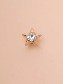 1pc Metal & Rhinestones Simple Star Watch Band Charms Decoration Nails Compatible With Apple Watch Bands Accessories Compatible With Galaxy Watch Series Strap Charm