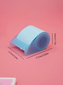 1pc Creative & Lovely Adhesive Note With Tape Dispenser, Memo Pads For Students To Leave Messages And Take Notes - Baby Pink - View 7