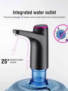 Automatic Water Dispenser Electric Water Pump Button Controls Usb Charging Kitchen Office Outdoor Water Dispenser Wine Extractor - 白色 - 查看 3