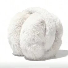 1pc Women's Bohemian Stretchy And Thickened Ear Warmer For Outdoor Activities In Autumn And Winter, Random Color - White - View 3