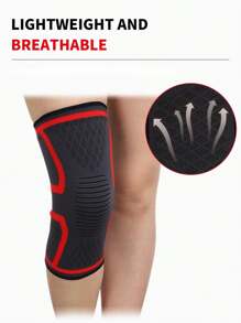 1入組紅色戶外運動護膝,適用於跑步、籃球、騎行、遠足 - 紅色 - 查看 5