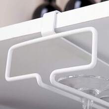 Wine Glass Storage Rack Display Holder Hanging Shelf - White - View 5