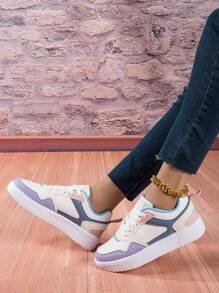 多色運動鞋,適用於通勤,散步,時尚及學生校園運動鞋 - 彩色 - 查看 2