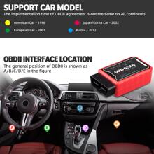 KINGBOLEN KINGBOLEN ELM327 V1.5 OBD2 Scanner WiFi PIC18F25K80 Chip OBDII Diagnostic Tools Compatible With IPhone Android PC ELM 327 Auto Code Reader