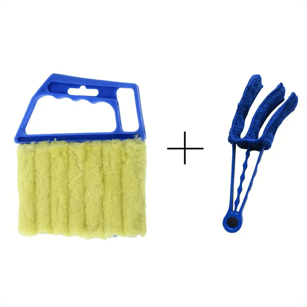 A Set Of 2pcs Washable Ultrafine Fiber Window Cleaning Brushes, For