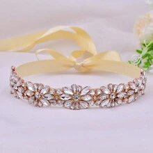 1件晚禮服腰帶,派對/婚禮配件,新娘禮物,女士正式腰部裝飾