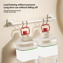 件現代白色黏性安裝 Abs + 鋁合金毛巾架，具有高承載能力，適用於浴室、廚房、衛生間、廁所等。有 3 種長度可供選擇：11.81 英寸、15.75 英寸和 19.68 英寸 - 白色 - 查看 7