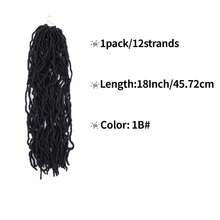 1包/18英寸假發式卷髮針織頭髮,適合非洲女性使用黑色卷髮 - 黑色 - 查看 2