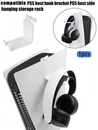 1st Vertikal Stativ Förvaringshållare Lämplig för Headset och Spelkontroller, Svart