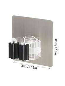 4入組pp拖把架,簡單的掛在牆上的拖把和掃帚架