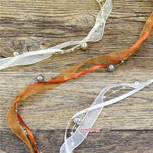 1 Pieza Nueva Cinta Decorativa De Cuentas Electrochapadas Para Artesanías, Material Para Envolver Flores De Jardinería - Bronce - Ver 2