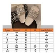 Pantuflas De Suela Gruesa Cómodas Y A La Moda - Negro - Ver 4