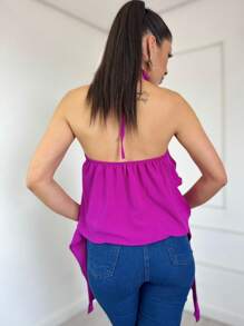 Women Tops - Rose Red - View 2