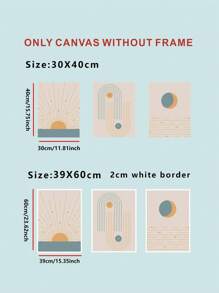 3 Cái/bộ Sợi Hóa Học Unframed Tranh, Hiện Đại Hoa Văn Hình Học Treo Tường Tranh Nghệ Thuật Cho Trang Trí Tường Nhà - Nhiều màu - Xem 5