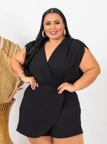 Plus Size Jumpsuits - 黑色 - 查看 3